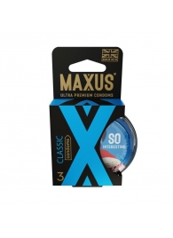 Классические презервативы в пластиковом кейсе MAXUS Classic - 3 шт. - Maxus - купить с доставкой в Миассе