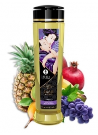 Массажное масло Libido Exotic Fruits с ароматом экзотических фруктов - 240 мл. - Shunga - купить с доставкой в Миассе