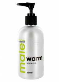 Лубрикант с согревающим эффектом MALE Cobeco Warm Lubricant - 250 мл. - Cobeco - купить с доставкой в Миассе