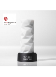 Белый 3D мастурбатор POLYGON - Tenga - в Миассе купить с доставкой