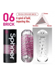 Мастурбатор SPINNER Brick - Tenga - в Миассе купить с доставкой
