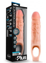 Телесный реалистичный фаллоудлинитель 9 Inch Silicone Cock Sheath Penis Extender - 22,86 см. - Blush Novelties - в Миассе купить с доставкой