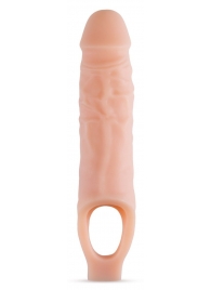Телесный реалистичный фаллоудлинитель 9 Inch Silicone Cock Sheath Penis Extender - 22,86 см. - Blush Novelties - в Миассе купить с доставкой