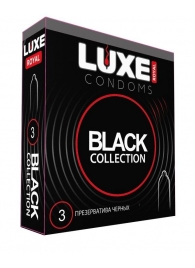 Черные презервативы LUXE Royal Black Collection - 3 шт. - Luxe - купить с доставкой в Миассе