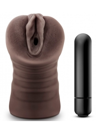 Коричневый мастурбатор-вагина Hot Chocolate Brianna - Blush Novelties - в Миассе купить с доставкой