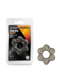 Дымчатое эрекционное кольцо Stay Hard Thick Bead Cock Ring - Blush Novelties - в Миассе купить с доставкой
