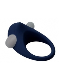 Гладкое синее эрекционное виброкольцо STIMU RING - Dream Toys - в Миассе купить с доставкой