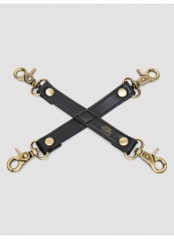 Черный фиксатор для манжет Bound to You Faux Leather Hogtie - Fifty Shades of Grey - купить с доставкой в Миассе