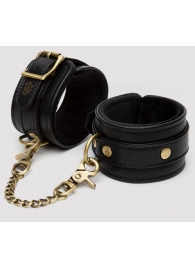 Черные оковы на ноги Bound to You Faux Leather Ankle Cuffs - Fifty Shades of Grey - купить с доставкой в Миассе