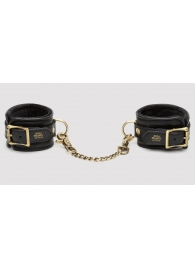 Черные наручники Bound to You Faux Leather Wrist Cuffs - Fifty Shades of Grey - купить с доставкой в Миассе