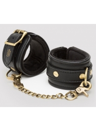 Черные наручники Bound to You Faux Leather Wrist Cuffs - Fifty Shades of Grey - купить с доставкой в Миассе