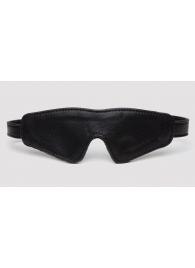 Черная плотная маска на глаза Bound to You Faux Leather Blindfold - Fifty Shades of Grey - купить с доставкой в Миассе