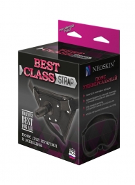 Черный пояс для насадок BEST CLASS STRAP - LOVETOY (А-Полимер) - купить с доставкой в Миассе