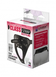 Черный пояс для насадок CLASS STRAP Restyling - LOVETOY (А-Полимер) - купить с доставкой в Миассе