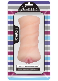 Телесный мастурбатор-вагина X-Basic Pocket Pussy без вибрации - Lovetoy - в Миассе купить с доставкой