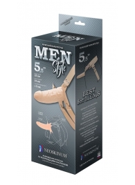 Телесный мужской парапротез MEN STYLE - 15 см. - LOVETOY (А-Полимер) - купить с доставкой в Миассе