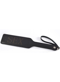 Черная гладкая шлепалка SEX - 35 см. - Sitabella - купить с доставкой в Миассе