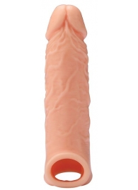 Телесная насадка EXTENDER WITH BALL STRAP 6.5 - 17 см. - Dream Toys - в Миассе купить с доставкой