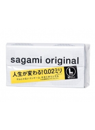 Презервативы Sagami Original 0.02 L-size увеличенного размера - 10 шт. - Sagami - купить с доставкой в Миассе