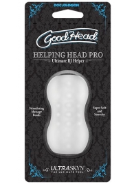 Прозрачный мини-мастурбатор Helping Head Pro - Doc Johnson - в Миассе купить с доставкой