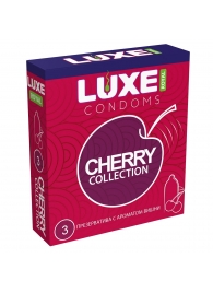 Презервативы с ароматом вишни LUXE Royal Cherry Collection - 3 шт. - Luxe - купить с доставкой в Миассе
