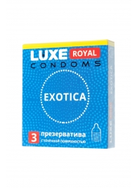 Текстурированные презервативы LUXE Royal Exotica - 3 шт. - Luxe - купить с доставкой в Миассе