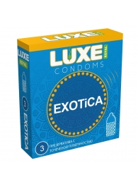 Текстурированные презервативы LUXE Royal Exotica - 3 шт. - Luxe - купить с доставкой в Миассе