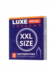 Презервативы увеличенного размера LUXE Royal XXL Size - 3 шт. - Luxe - купить с доставкой в Миассе