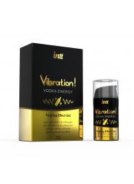 Жидкий интимный гель с эффектом вибрации Vibration! Vodka Energy - 15 мл. - INTT - купить с доставкой в Миассе