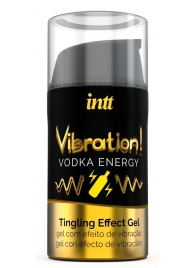 Жидкий интимный гель с эффектом вибрации Vibration! Vodka Energy - 15 мл. - INTT - купить с доставкой в Миассе