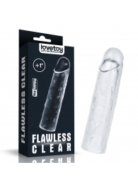 Прозрачная насадка-удлинитель Flawless Clear Penis Sleeve Add 1 - 15,5 см. - Lovetoy - в Миассе купить с доставкой