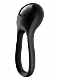 Черное эрекционное виброкольцо Majestic Duo - Satisfyer - в Миассе купить с доставкой