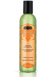 Массажное масло Naturals Tropical Mango с ароматом манго - 236 мл. - Kama Sutra - купить с доставкой в Миассе