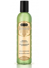 Массажное масло Naturals Vanilla Sandalwood с ароматом ванили и сандала - 236 мл. - Kama Sutra - купить с доставкой в Миассе