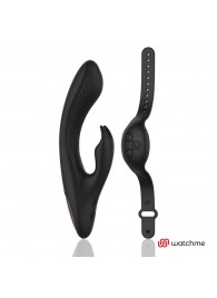 Черный вибратор-кролик с пультом-часами Anne s Desire Rabbit Vibe Wireless Watchme - 20,5 см. - DreamLove