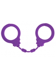 Фиолетовые силиконовые наручники Suppression - Lola Games - купить с доставкой в Миассе