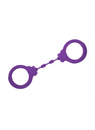 Фиолетовые силиконовые поножи Limitation - Lola Games - купить с доставкой в Миассе