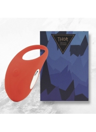 Красное кольцо с вибрацией Thor Cockring - FeelzToys - в Миассе купить с доставкой