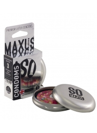 Экстремально тонкие презервативы в железном кейсе MAXUS Extreme Thin - 3 шт. - Maxus - купить с доставкой в Миассе