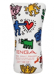 Мастурбатор-туба Keith Haring Soft Tube CUP - Tenga - в Миассе купить с доставкой