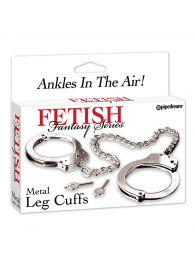 Металлические наручники Metal Leg Cuffs - Pipedream - купить с доставкой в Миассе