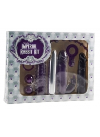Набор фиолетовых стимуляторов Imperial Rabbit Kit - Toy Joy - купить с доставкой в Миассе