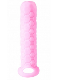 Розовый фаллоудлинитель Homme Long - 13,5 см. - Lola Games - в Миассе купить с доставкой