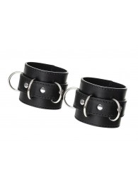 Черные наручники Anonymo на сцепке - ToyFa - купить с доставкой в Миассе