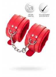 Красные оковы Anonymo из искусственной кожи - ToyFa - купить с доставкой в Миассе
