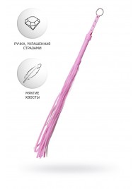 Розовый флоггер Anonymo - 64 см. - ToyFa - купить с доставкой в Миассе