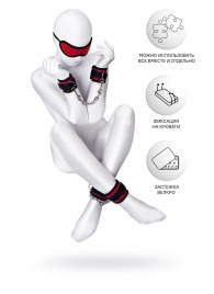 Красно-черный бондажный набор Anonymo - ToyFa - купить с доставкой в Миассе