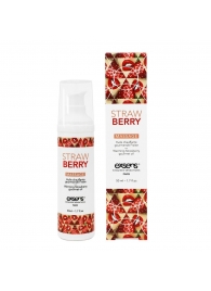 Разогревающее массажное масло  с ароматом клубники Gourmet Strawberry - 50 мл. - Exsens - купить с доставкой в Миассе