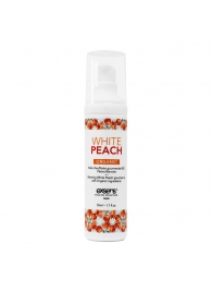 Разогревающее массажное масло Gourmet White Peach Organic с органическими ингредиентами - 50 мл. - Exsens - купить с доставкой в Миассе