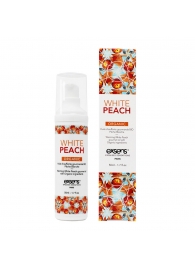 Разогревающее массажное масло Gourmet White Peach Organic с органическими ингредиентами - 50 мл. - Exsens - купить с доставкой в Миассе